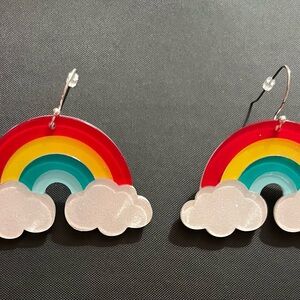Rainbow Cloud Earrings 🌈☁️